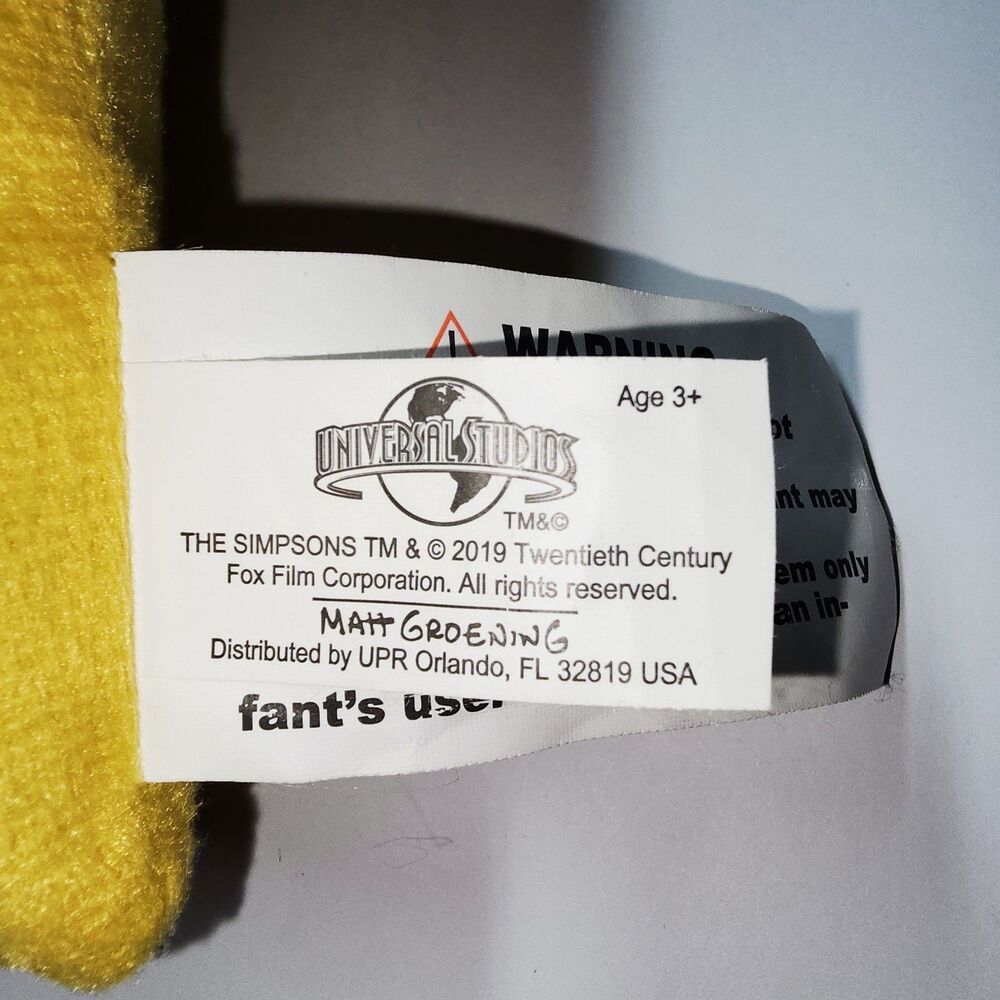 Official Universal Studios Krustyland Krusty the Clown Plush Pillow The SIMPSONS - Picture 3 of 9